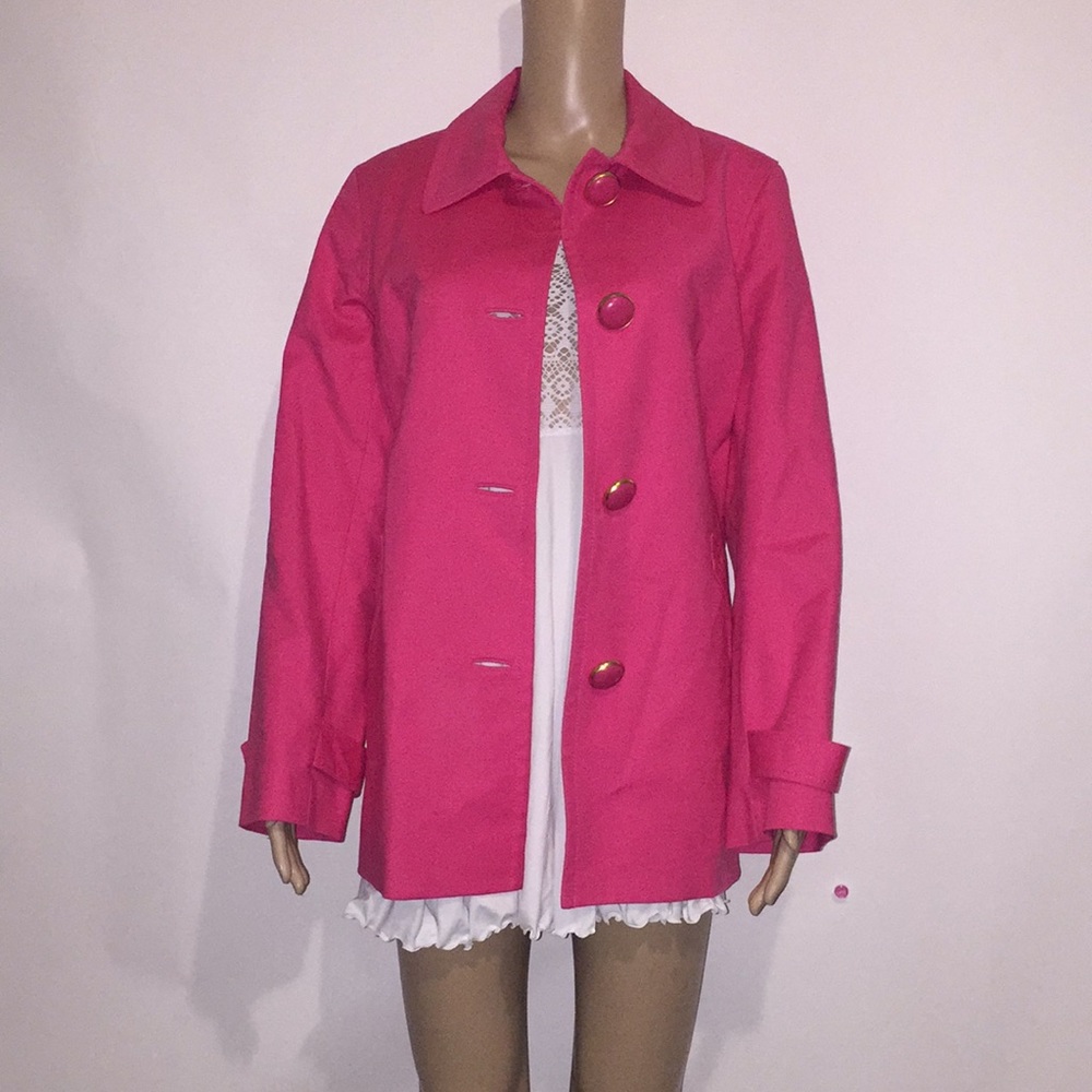 Jones New York Signature button front jacket Sz L